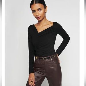 Reformation Laredo Black knit top - size M - lightly worn